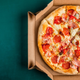 pizza in box